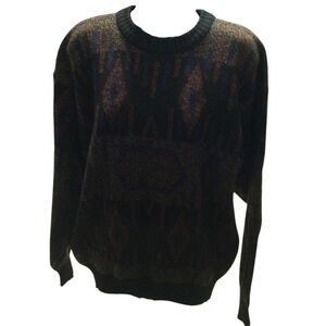 Vintage 80s 90s Michael Gerald Crewneck Knit 100% Acrylic Sweater
